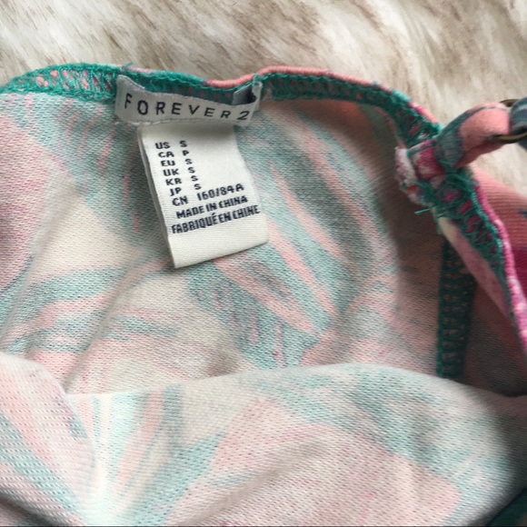 Forever 21 tropical print bodysuit - S - Picture 4 of 4